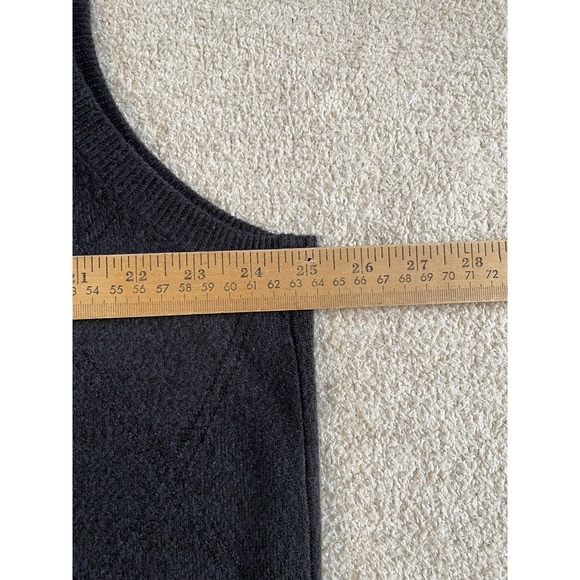 2 Pack, Dockers Men's 2XLT Sweater Vest Gray And Black Argyle Knit 100% Acrylic - Picture 11 of 13